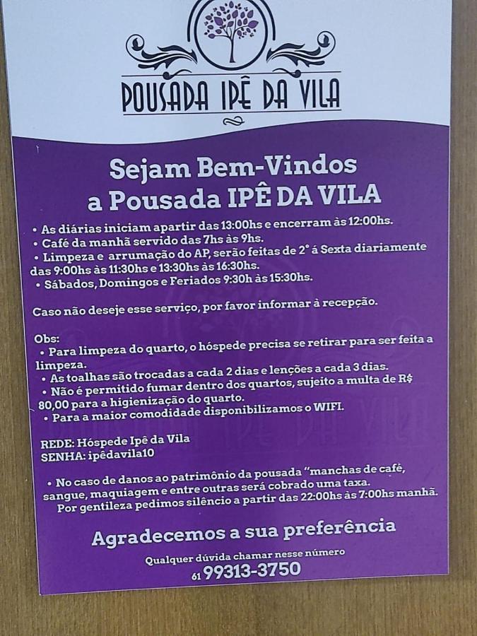 Pousada Ipe Da Vila Brasília Exterior photo